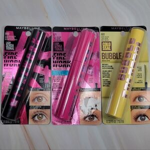 Maybelline Firework & Colossal Bubble Mascara Bundle NEW!
